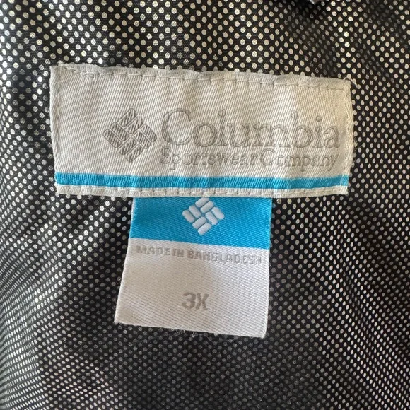 Columbia Charcoal Hooded Puffer Jacket Omni Heat 3X. EUC - Picture 8 of 12
